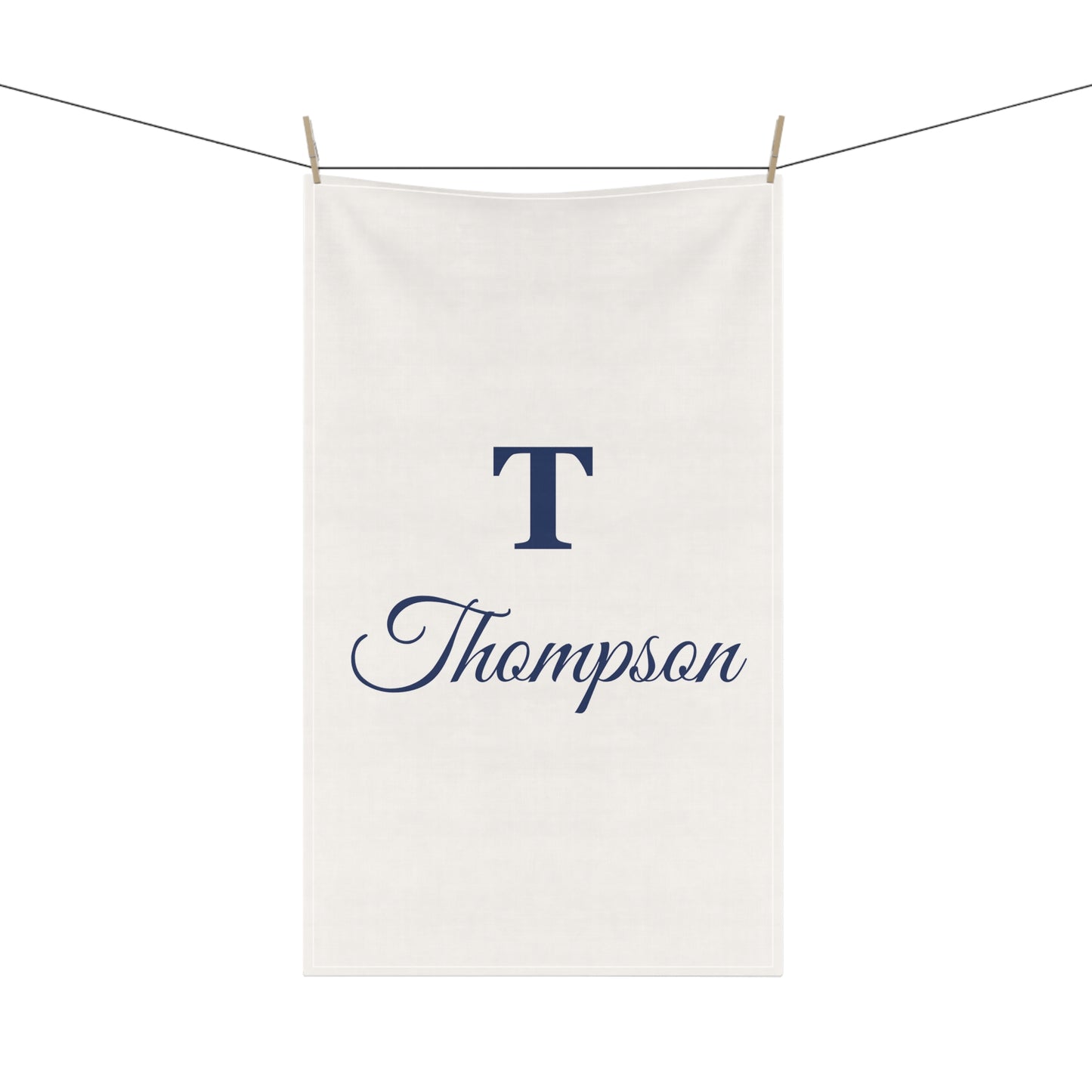 Monogram Kitchen Tea Towel | 18"x30" Cotton Twill Towel