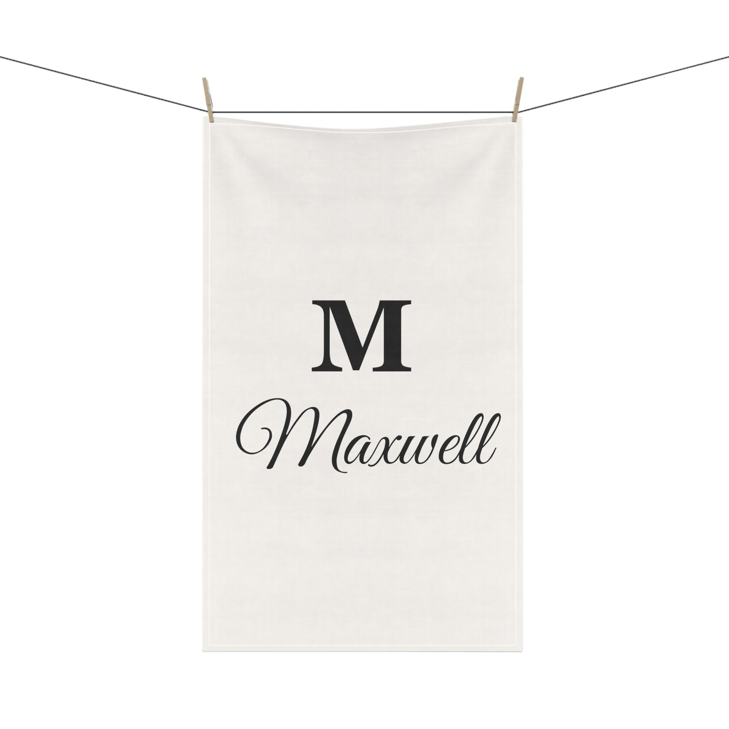 Monogram Kitchen Tea Towel | 18"x30" Cotton Twill Towel