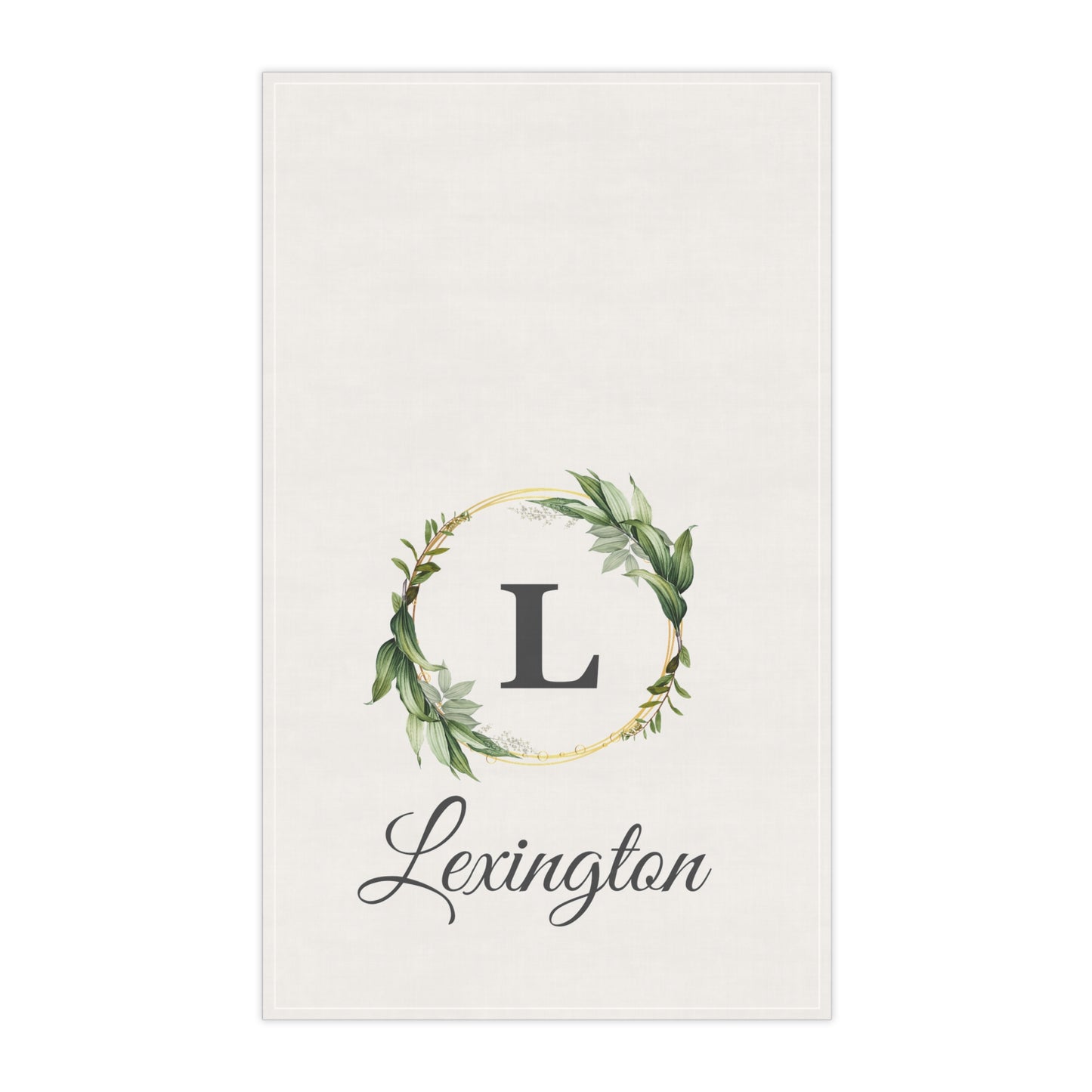 Personalized Kitchen Tea Towel | 18"x30" Cotton Twill Towel