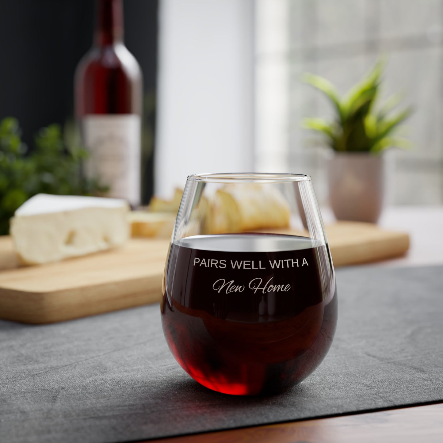 PAIRS WELL WITH A New Home | Stemless Wine Glass, 11.75oz