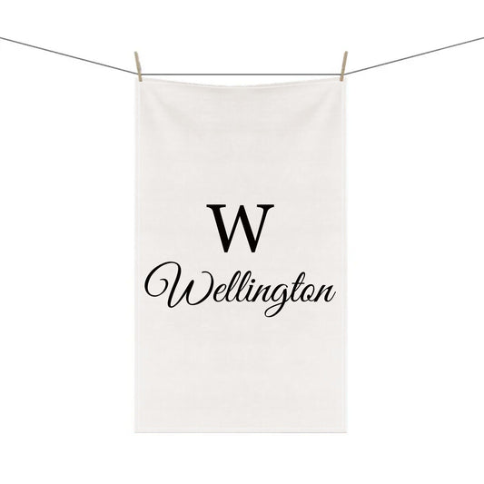 Monogram Kitchen Tea Towel | 18"x30" Cotton Twill Towel