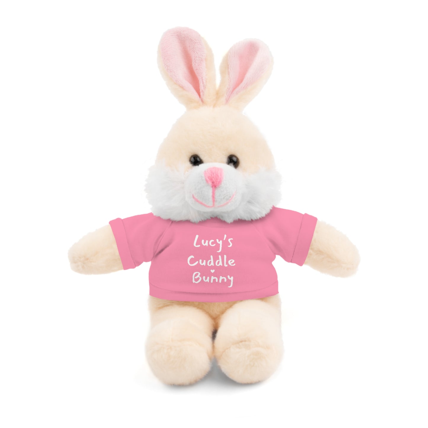 Cuddle Bunny w/ Customizable Tee; Easter Bunny, Baby Shower, Birthday | Plush Stuffed Animal
