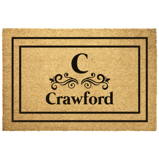 Personalized Initial/Last Name Doormat | Coir Doormat