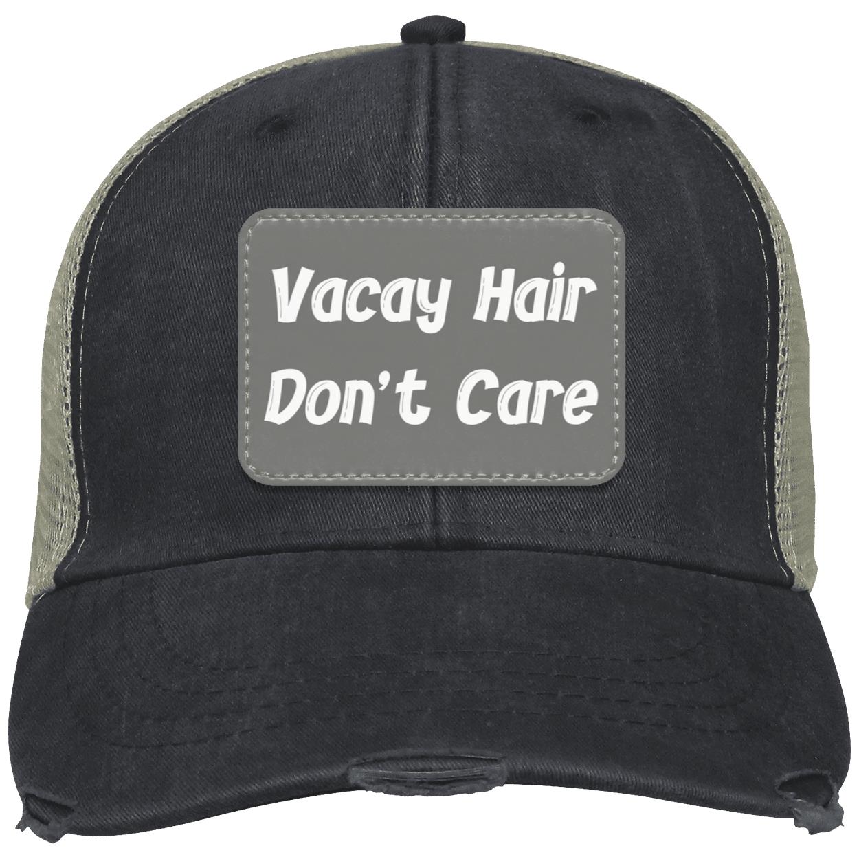 Vacay Hair Don't Care, Beach Vibes Summer Hat | Distressed Unisex Trucker Hat