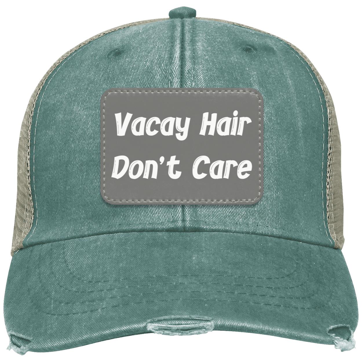 Vacay Hair Don't Care, Beach Vibes Summer Hat | Distressed Unisex Trucker Hat