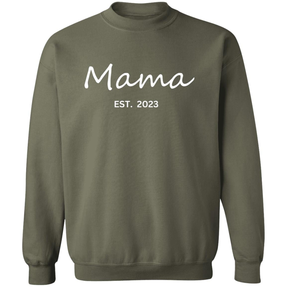 Customized Mama EST. Sweatshirt | Crewneck Pullover Sweatshirt