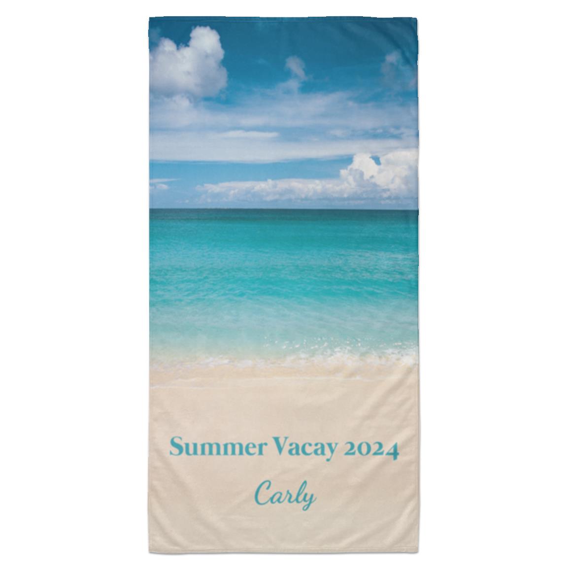 Personalized Beach Pool Towel, Choose Your Text | Beach Towel – 35×70in