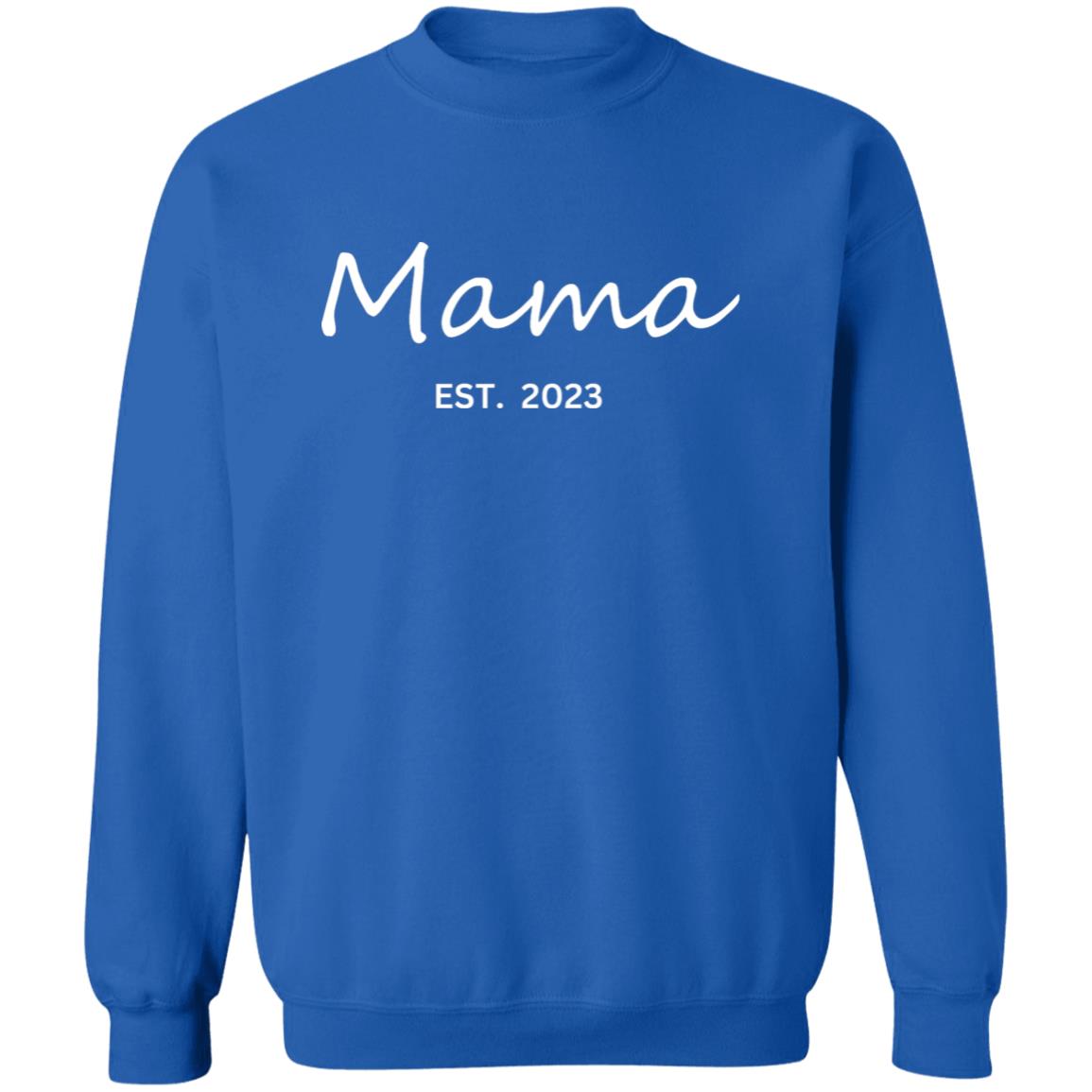 Customized Mama EST. Sweatshirt | Crewneck Pullover Sweatshirt