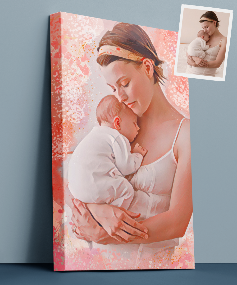 Custom Portrait Painting From Photo | Portrait Canvas Art