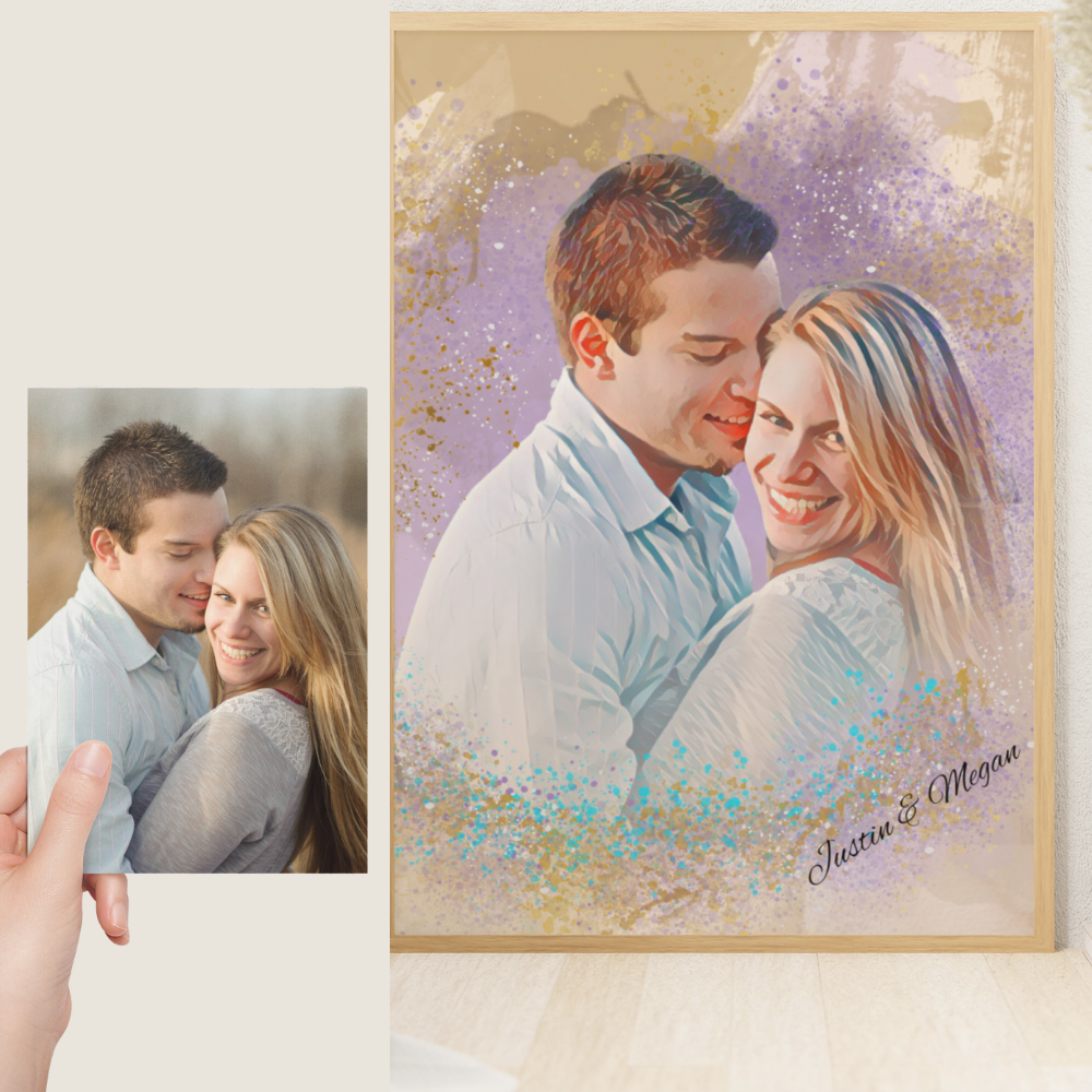 Custom Portrait Painting From Photo | Portrait Canvas Art