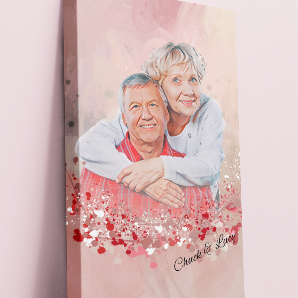 Custom Portrait Painting From Photo | Portrait Canvas Art