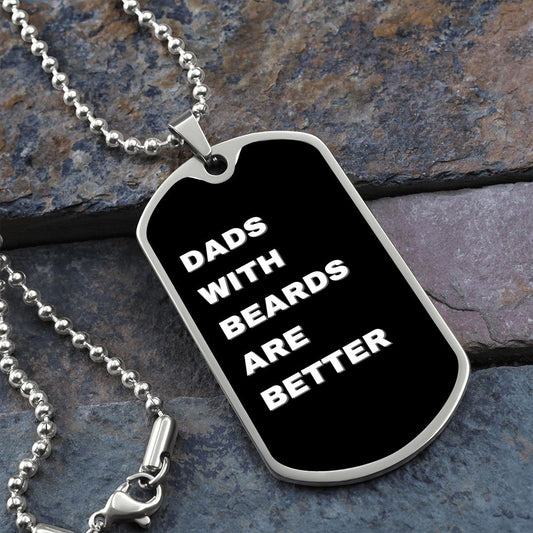 DADS WITH BEARDS | DOG TAG NECKLACE