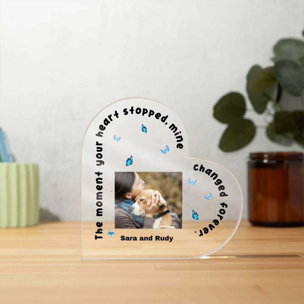 Fur Baby Memorial | Acrylic Heart Plaque