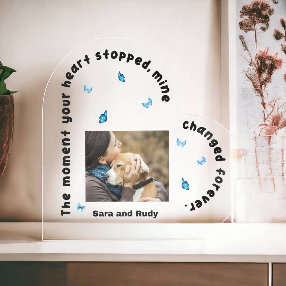 Fur Baby Memorial | Acrylic Heart Plaque