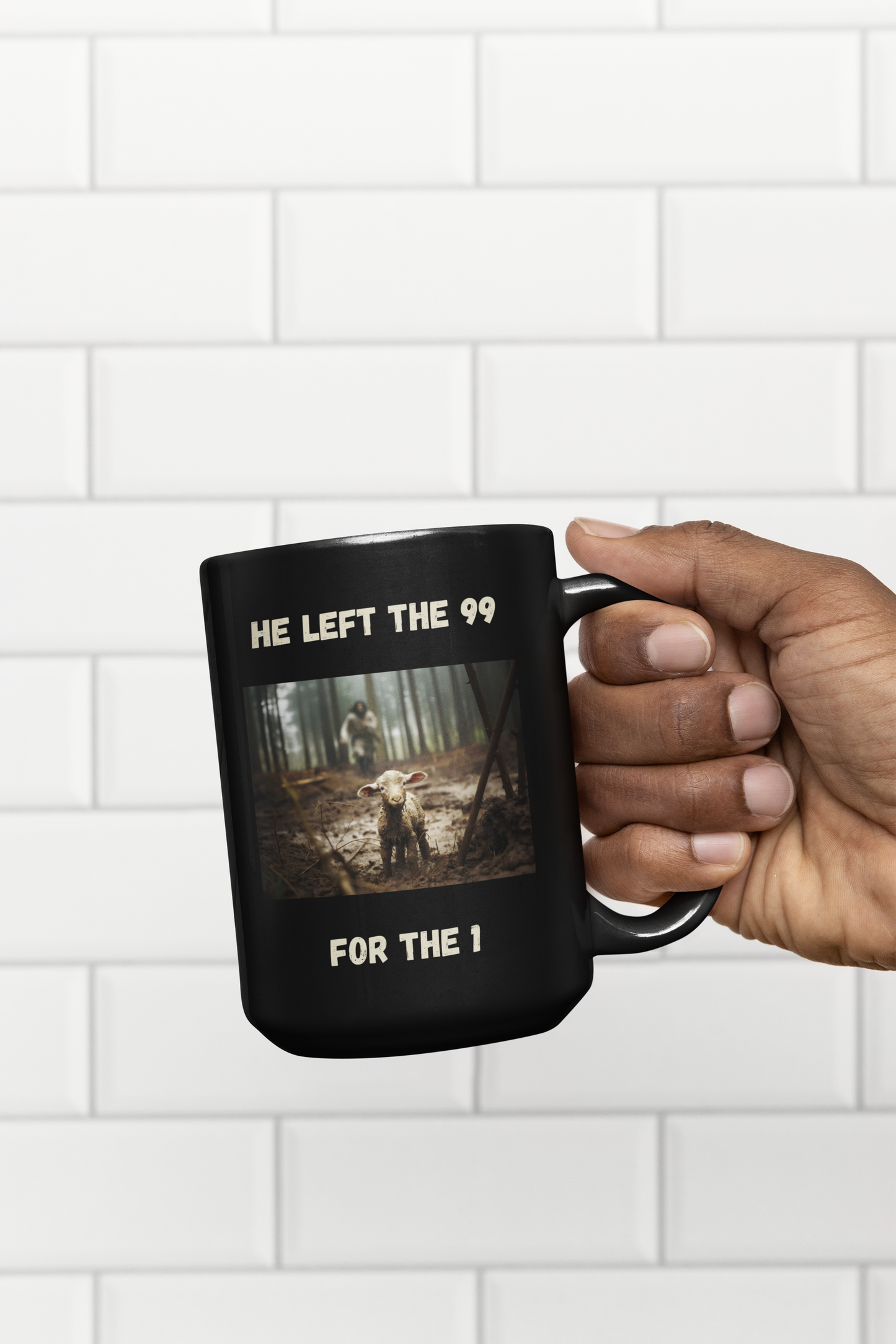 Jesus & the Lamb | 15 oz Ceramic Coffee Mug