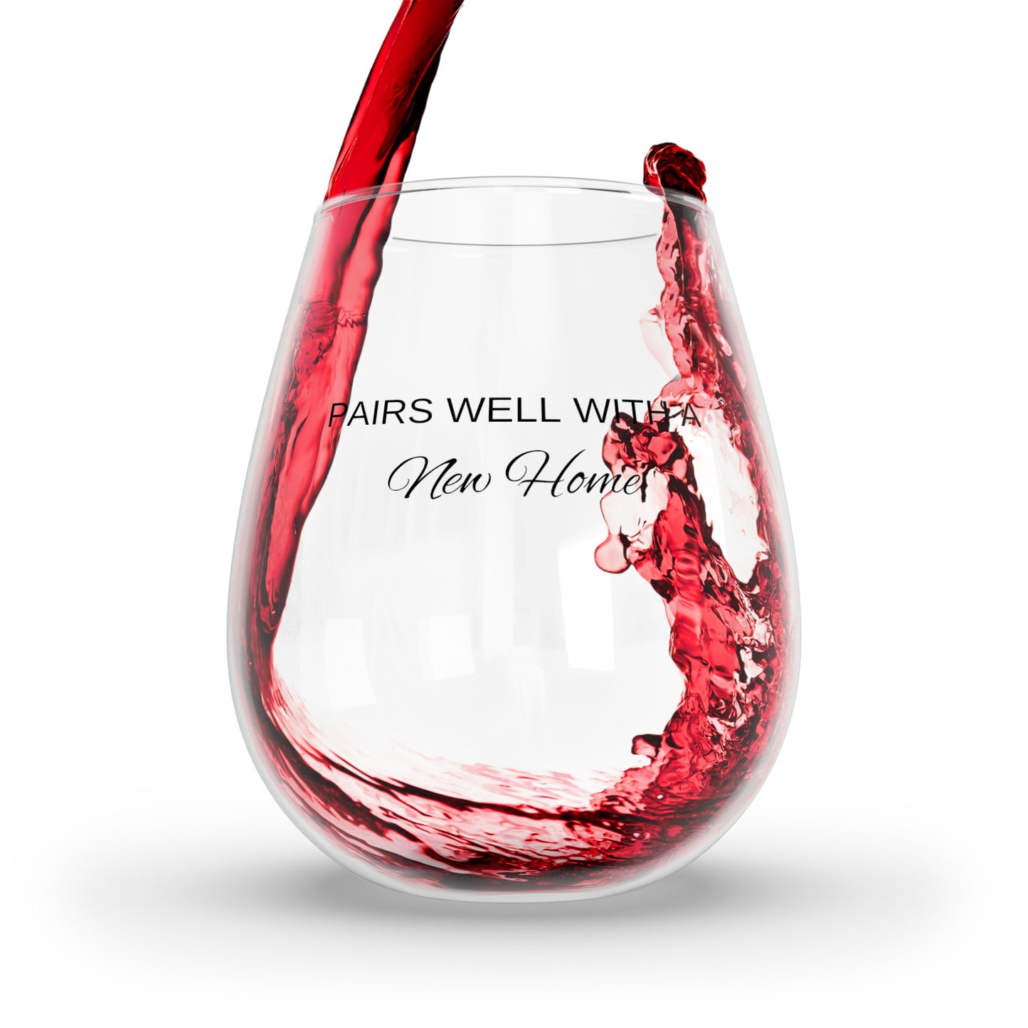 PAIRS WELL WITH A New Home | Stemless Wine Glass, 11.75oz