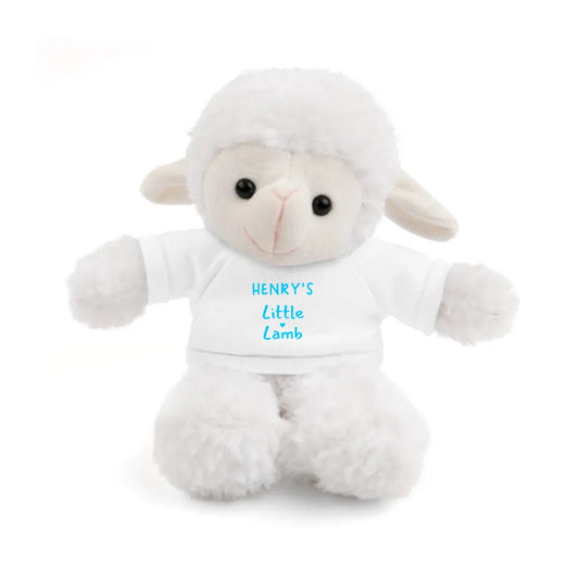 Little Lamb w/ Customizable Tee; Easter, Baby Shower, Birthday Lamb | Plush Stuffed Animal